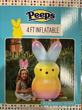 4 ft Peeps Inflatable Tie Dye Rainbow Bunny Rabbit 48