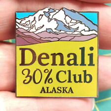 NEW Alaska Pin Denali 30% Club Alaska - beautiful mountain 1 1/4 inches tall picture