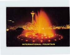 Postcard International Fountain at Night Seattle Center Washington USA picture