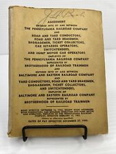 1943 Pennsylvania Railroad Company & Baltimore RR Railway Agreement Rule Book picture