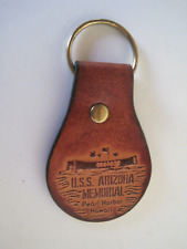 USS Arizona Keychain Hawaii Leather picture