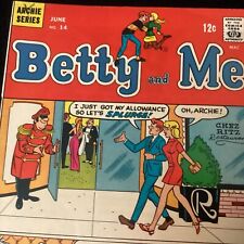 Betty and Me #14 VG+ Vintage 1968 Archie Series Comics picture