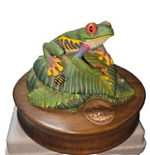 RED EYE TREE FROG,WORLD WILDLIFE FUND, MUSIC BOX, WILLITTS DESIGNS 1992 picture