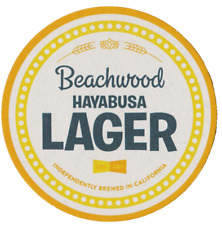 Beachwood Brewing  Hayabusa Lager  Beer Coaster Long Beach CA picture