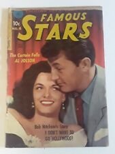 Famous Stars #4 ZIFF-DAVIS 1950 Robert Mitchum Jane Russell Cover Pr but Complet picture