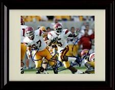 16x20 Gallery Frame Reggie Bush Autograph Promo Print - USC- Stiff Arm Running picture