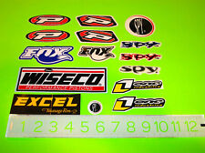 15 FOX RACING SHOX WISECO PISTON SPY PRO GRIP EXCEL RIM ONE INDUSTRIES STICKERS  picture