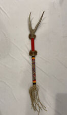 Vintage Native American Ceremonial Antler Stick 24” picture