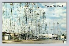 Kilgore TX-Texas, Typical Oil Field, Vintage Postcard picture