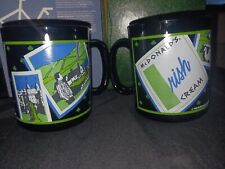 SET OF 2 VINTAGE 1989 MCDONALD'S IRISH CREAM COFFEE MUG CUP MADE IN FRANCE WOW picture