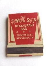  28 West 8th St New York City  The Jumble Shop Restaurant Bar  Matchbook picture