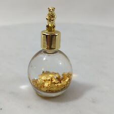 ALASKA Genuine Gold 24k Flakes (in 1 oz. Miner's Assay Bottle) with BEAR Top picture