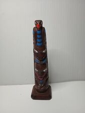 Vintage Alaskan Mini Totem Pole Figurine Authentic Alaska Craft Ketchikan Marked picture