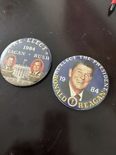 vintage Reagan and Bush re-elect pins picture
