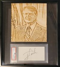 Jimmy Carter Signed 39th President Autograph Framed With Engraving 12x15  picture