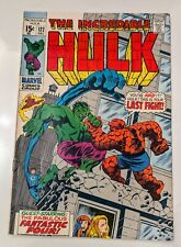 Incredible Hulk #122 1969- Marvel Comics Hulk vs the Fantastic Four picture