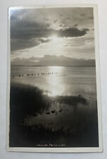 Vintage RPPC Postcard ~ Lago de Pátzcuaro, Lake View ~ Michoacan Mexico picture
