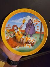 Vintage 1977 McDonalds Plastic Dinner Plate W Ronald & Grimace Vibrant Colors picture