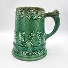 Vintage Pitcher Tankard Stein Vase Ceramic Majolica German Medieval 8