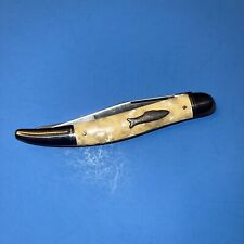 Vintage Imperial Folding Fishing Knife Prov. R.I. USA .  Super Sharp. Pearl picture