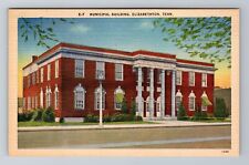 Elizabethton TN-Tennessee, Municipal Building, Antique Souvenir Vintage Postcard picture
