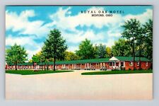 Bedford OH-Ohio, Royal Oak Motel Advertising, Vintage Souvenir Postcard picture