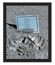 FALLEN ASTRONAUT PLAQUE LEFT ON MOON BY NASA APOLLO 15 CREW 8X10 FRAMED PHOTO picture