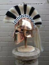 18 gauge Steel Copper Coated Medieval Greek Corinthian Helmet Spartan Helmet TI picture
