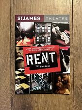 Rent The Musical St James Theatre Production Programme London 20th Anniversary picture