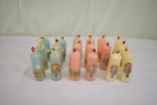 Vintage Handarbeit Spring Floral Lot of 18 NEW Old Stock Candles West Germany picture
