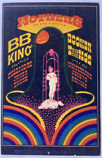 BG-123 Mothers of Invention B.B. King Fillmore Postcard Ad Back Mailer 1968 picture
