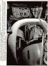 NS Savannah 1974 Press Photo Engine Room Roger Bush Nuclear Marine Ship *P131a picture