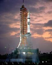 APOLLO SOYUZ SATURN 1B ON PAD Space Rocket Ship Test Picture Photo 8.5x11 picture