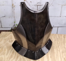 Medieval Black and White style Breastplate 18ga SCA hema cosplay chestplate 18Ga picture