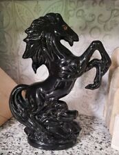 Vintage Black Cermaic Horse picture