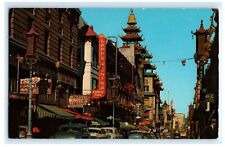 Grant Avenue Chinatown San Francisco CA California Postcard (BR5) picture