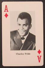 Charley Pride American Singer Vintage Single Swap Playing Card Ace Diamonds picture