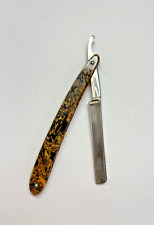 Vintage Genco Registered Straight Razor - Rare Marble-Patterned Handle - Nice picture