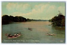 c1910's Damariscotta River From Bridge Boats Damariscotta Maine ME Postcard picture