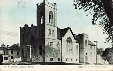 M.E. Church Carthage Illinois IL Methodist Episcopal 1911 Postcard picture