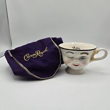 Vintage YUM Bailey Irish Cream RED ROBIN Winking Girl Face Coffee Cup Yellow Bow picture