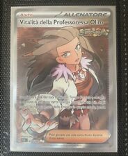 Pokemon Card 239/182 Professor Olim Vitality Full Art Ita picture