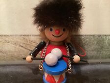 Steinbach Drummer Boy Germany Wooden Ornament Used No Box Tagged picture