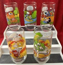 Vintage Lot McDonald's Peanuts Camp Snoopy Collection Set of 5 drinking glasses picture
