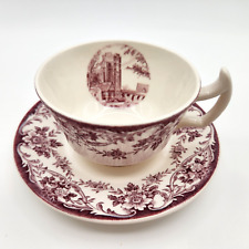 Wedgwood Capital University Schenk Divinity Hall Columbus Mulberry Cup & Saucer picture