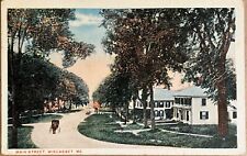 Wiscasset Maine Main Street Lincoln County Antique Postcard c1920 picture