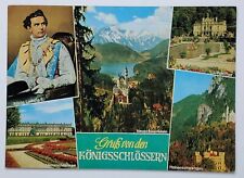 Postcard Gruß von den Königsschlössern Germany Castles Neuschwanstein A1 picture
