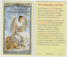 Pet Memorial Laminated Holy Prayer Card In Memory of Faithful Friend picture