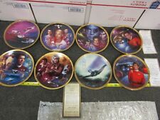 8 Hamilton Collection Star Trek Power of Command & Movies II, IV, VI Plates LOT picture