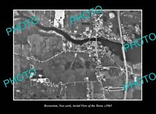 OLD LARGE HISTORIC PHOTO BREWERTON NEW YORK AERIAL VIEW OF DISTRICT c1965 1 picture